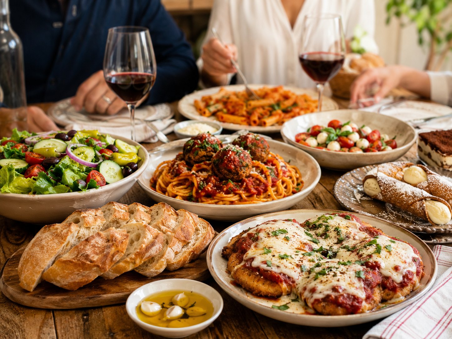 Nonna’s Sunday Dinner served family style